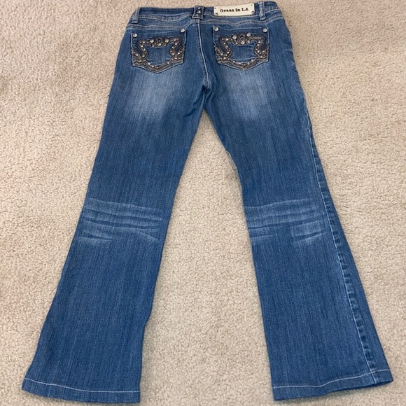 Grace in LA Sz 9/27” Gold, Silver, Crystal studded - Picture 6 of 15